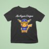 Los Angeles Dodgers X Pikachu Logo T Shirt