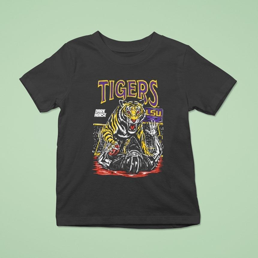 Lsu Tigers Dark Horse Death Valley Mascot T Shirt Lsu Tigers Dark Horse Death Valley Mascot T Shirt