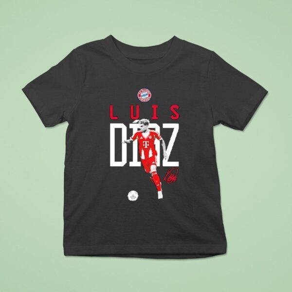 Luis Daz Fc Bayern Munich Logo Signature T Shirt