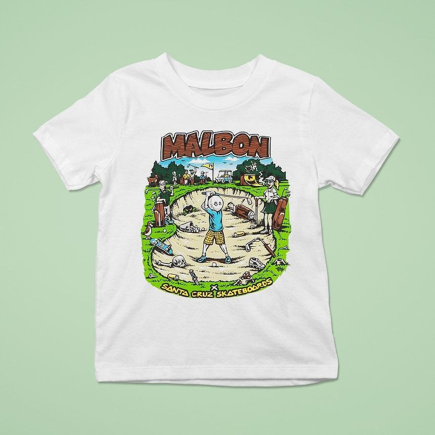 Malbon Goft X Santa Cruz Bermuda Bunker T Shirt Malbon Goft X Santa Cruz Bermuda Bunker T Shirt