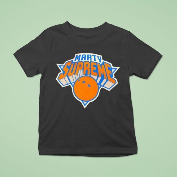 Marty Supreme New York Knicks Basketball Logo T Shirt