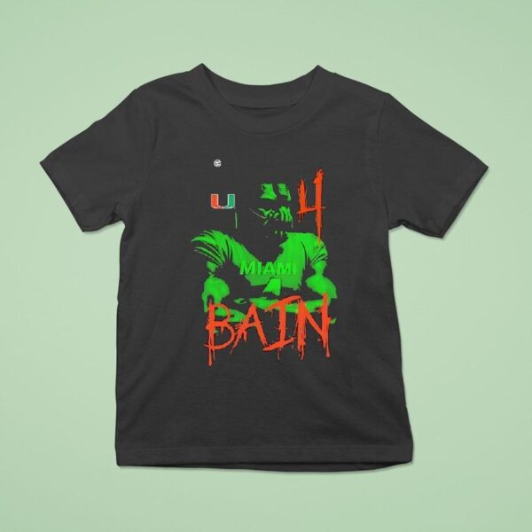 Miami Hurricanes Bain Player T Shirt