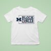 Michigan Wolverines Block Cancer Breast Cancer Awareness T Shirt