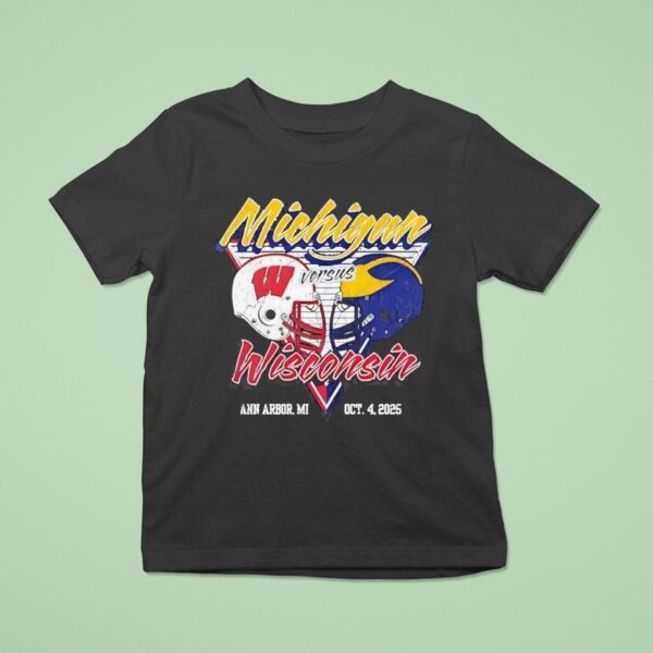 Michigan Wolverines Vs Wisconsin Badgers Football T Shirt
