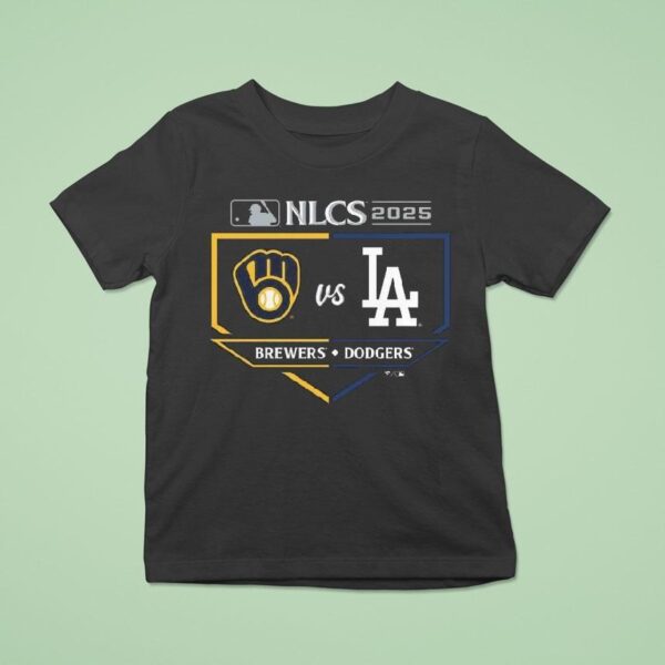 Milwaukee Brewers Vs Los Angeles Dodgers National League Championship Series Matchup Batter S Box T Shirt