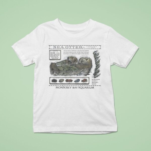Monterey Bay Aquarium Enhydra Lutris Primary Food Sources Sea Otters T Shirt