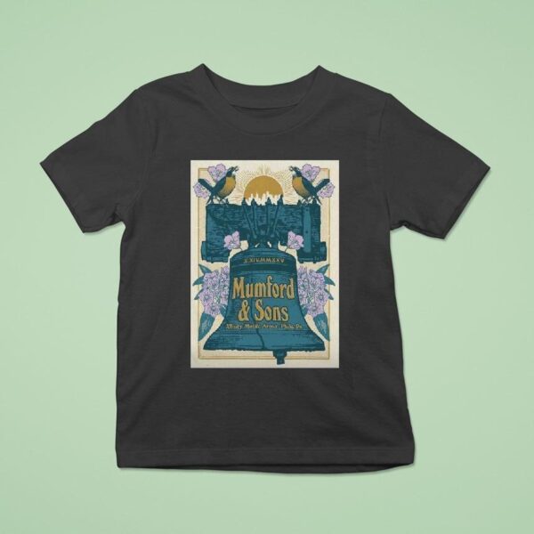 Mumford And Sons October Philadelphia Pa T Shirt