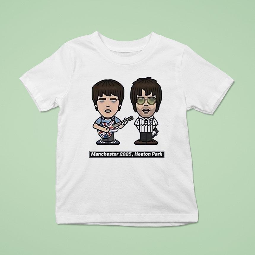 Noel And Liam Manchester Heaton Park T Shirt Noel And Liam Manchester Heaton Park T Shirt