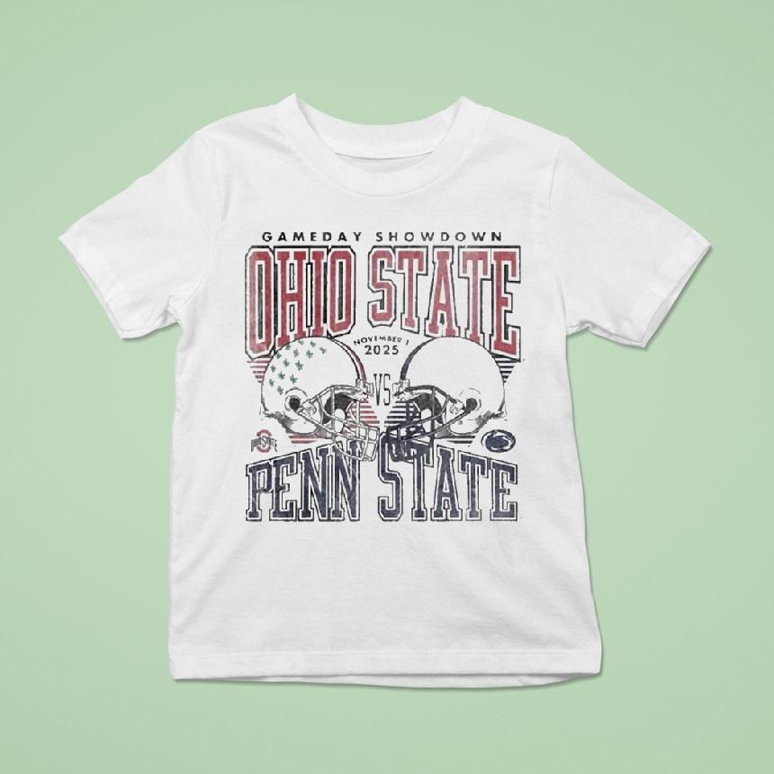 Ohio State Buckeyes Vs Penn State Nittany Lions Football Gameday Showdown T Shirt Ohio State Buckeyes Vs Penn State Nittany Lions Football Gameday Showdown T Shirt