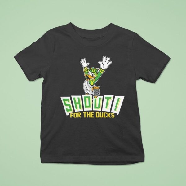Oregon Ducks Shout For The Ducks Masco T Shirt