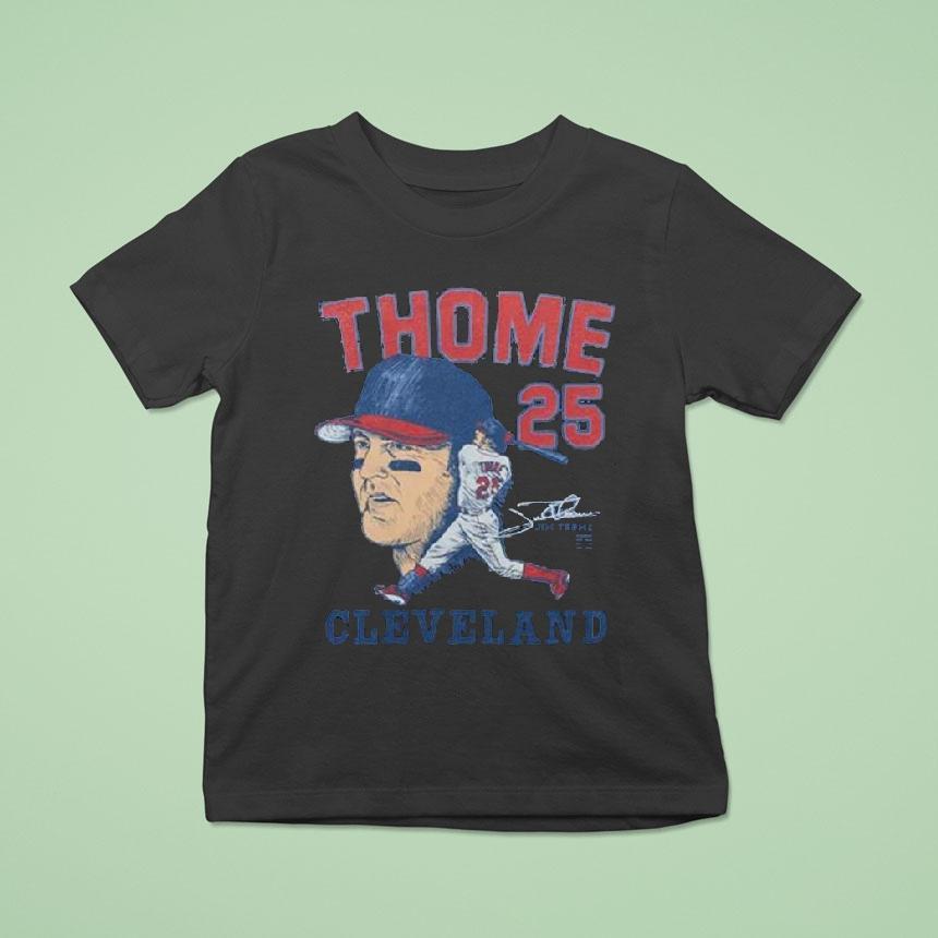 Original Cleveland Guardians Jim Thome Signature T Shirt Original Cleveland Guardians Jim Thome Signature T Shirt