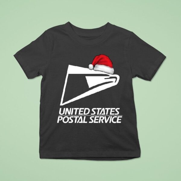 Original Santa Usps Logo United States Postal Service Christmas T Shirt