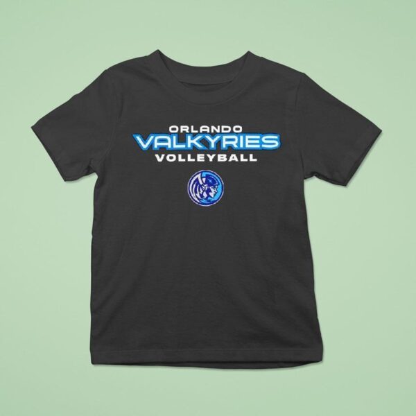 Orlando Valkyries Icon Wordmark Logo T Shirt