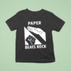 Paper Beats Rock Hand Back T Shirt
