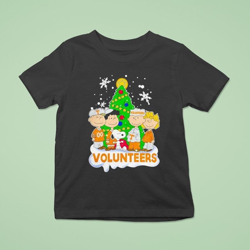 Peanuts Characters Tennessee Volunrs Christmas T Shirt Peanuts Characters Tennessee Volunrs Christmas T Shirt