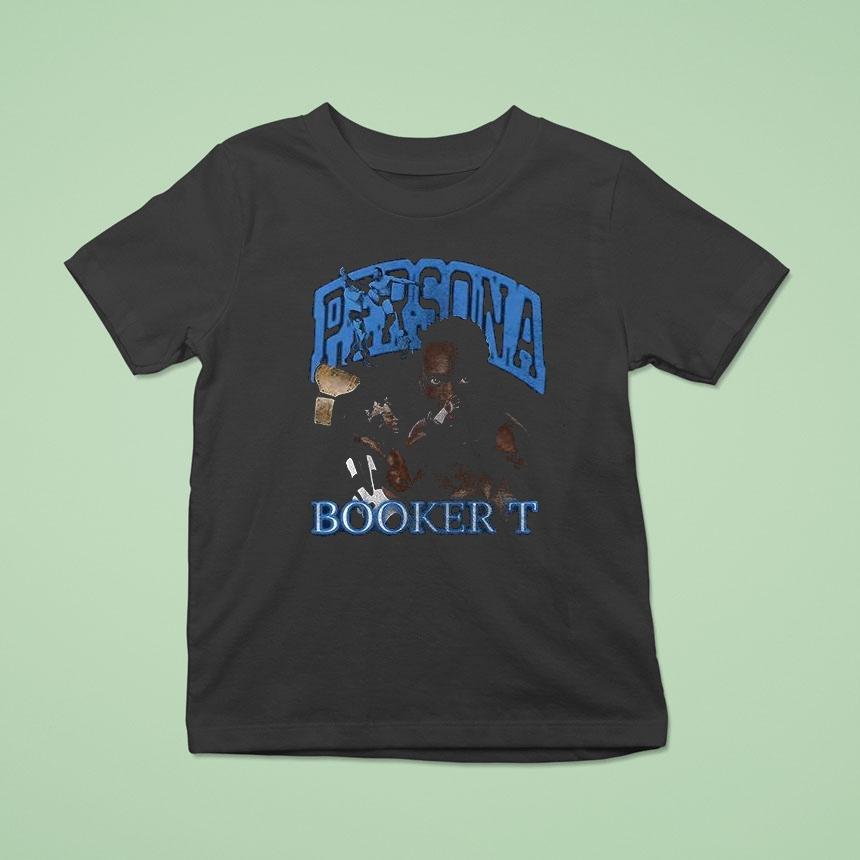 Persona Wrestling Booker T Graphic Repeat Neon T Shirt Persona Wrestling Booker T Graphic Repeat Neon T Shirt