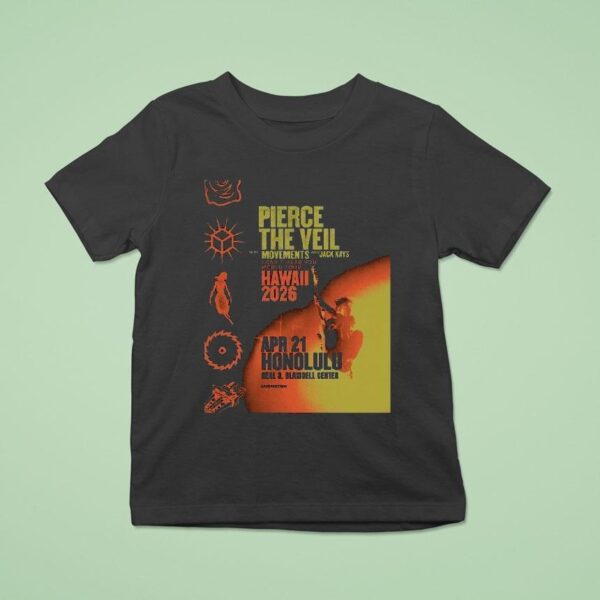 Pierce The Veil I Can T Hear You World Tour Neal Blaisdell Arena Honolulu Hi Apr T Shirt
