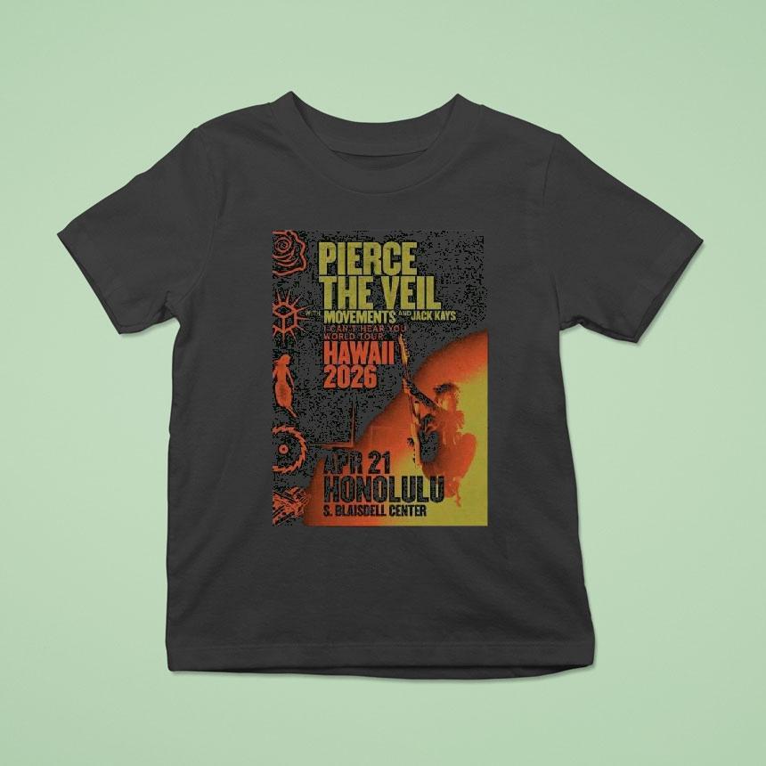 Pierce The Veil Neal S Blaisdell Arena Honolulu T Shirt Pierce The Veil Neal S Blaisdell Arena Honolulu T Shirt