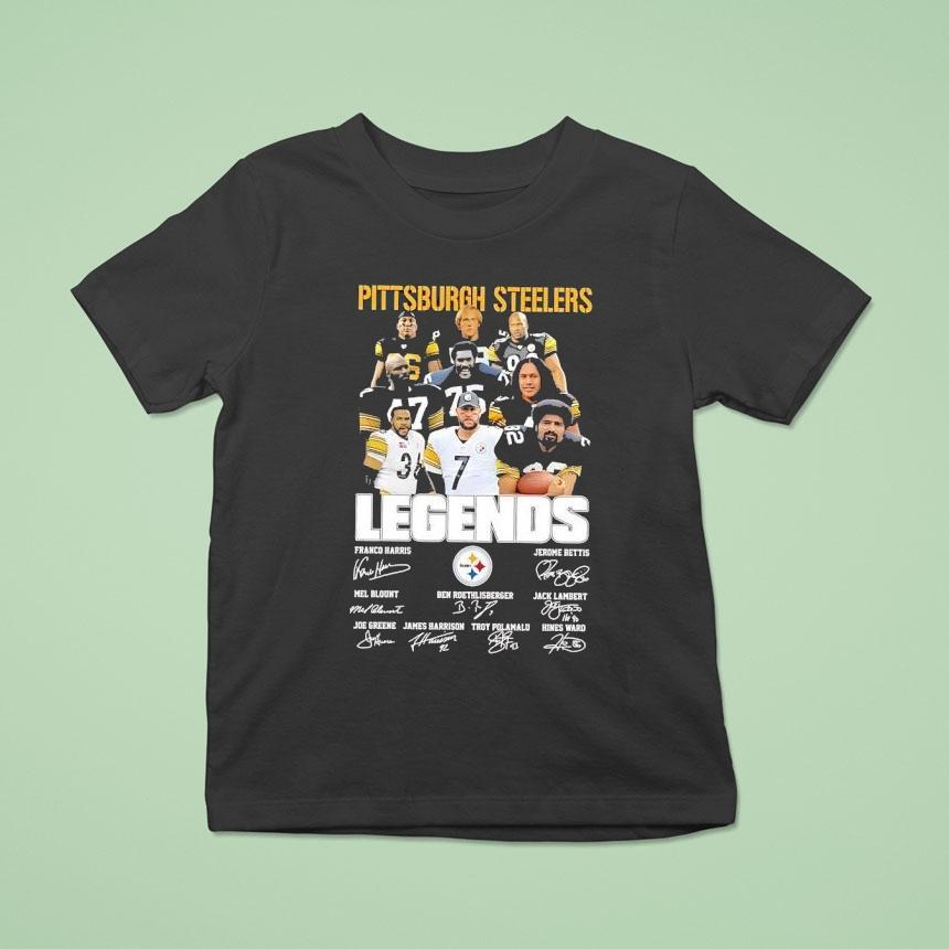 Pittsburgh Slers Legends Jerome Bettis Jack Lambert Hines Ward Signatures T Shirt Pittsburgh Slers Legends Jerome Bettis Jack Lambert Hines Ward Signatures T Shirt