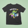 Portland On Ice Portland Frog Protest T Shirt