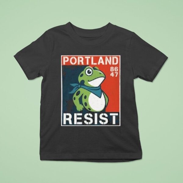 Portland Resist Frog T Shirt