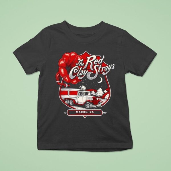 Red Clay Strays Atrium Health Amphitheater Oct Macon Ga T Shirt