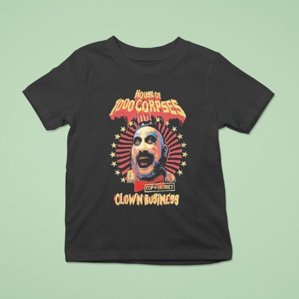 Rob Zombie Top Secret Clown Business T Shirt