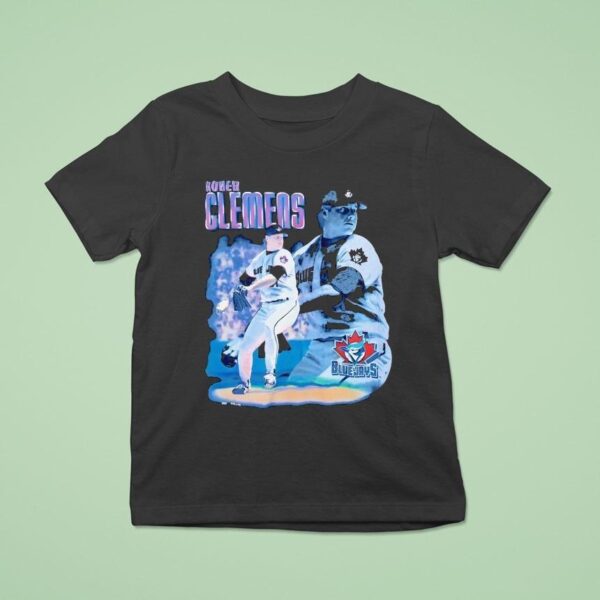 Roger Clemens Toronto Blue Jays Pro Player Baseball T Shirt