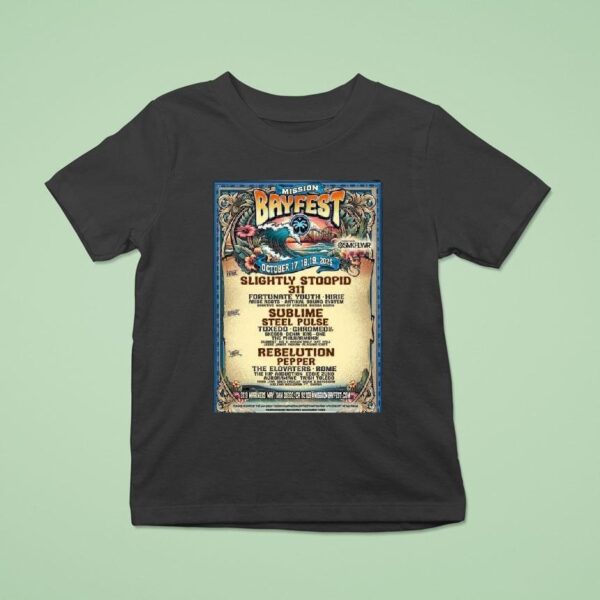 San Diego Bayfest Lineup In San Diego California On October T Shirt