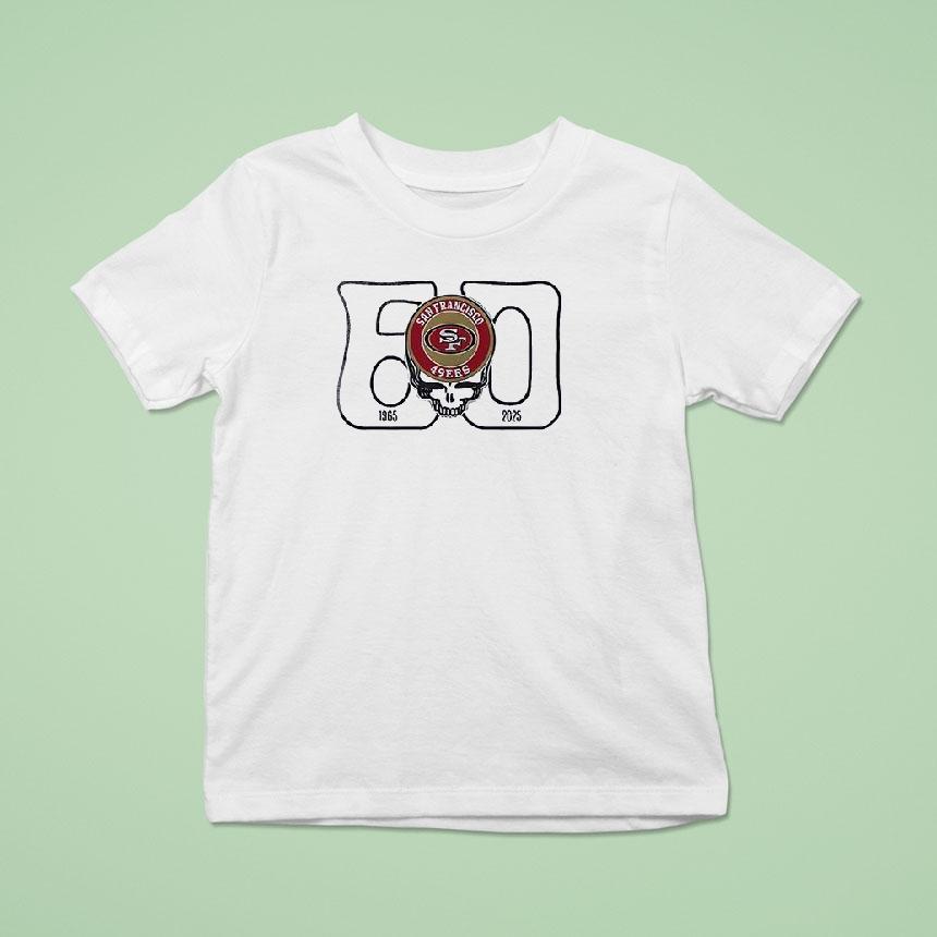 San Francisco Ers X Grateful Dead Th Anniversary Bears Logo T Shirt San Francisco Ers X Grateful Dead Th Anniversary Bears Logo T Shirt