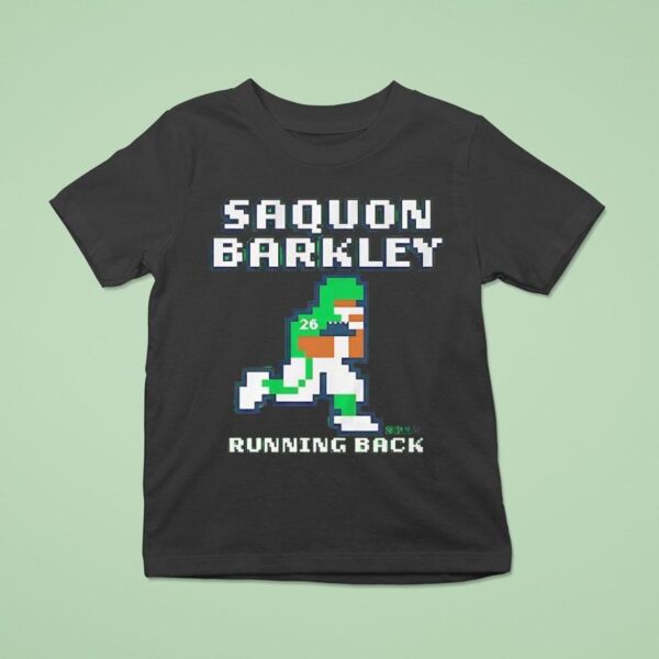 Saquon Barkley Retro Baller Running Back Player Graphic T Shirt