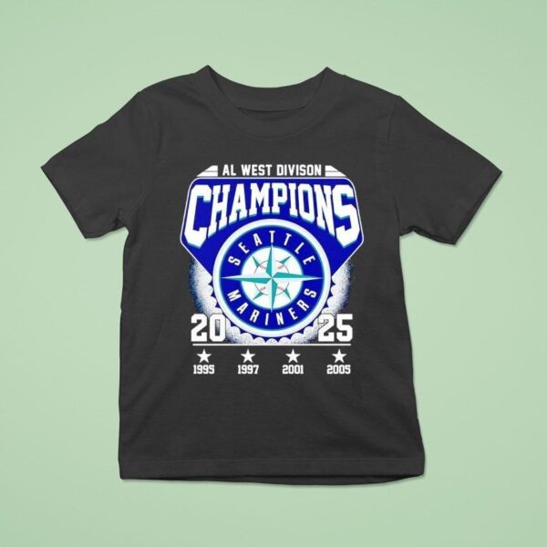 Seattle Mariners Al West Division Champions T Shirt