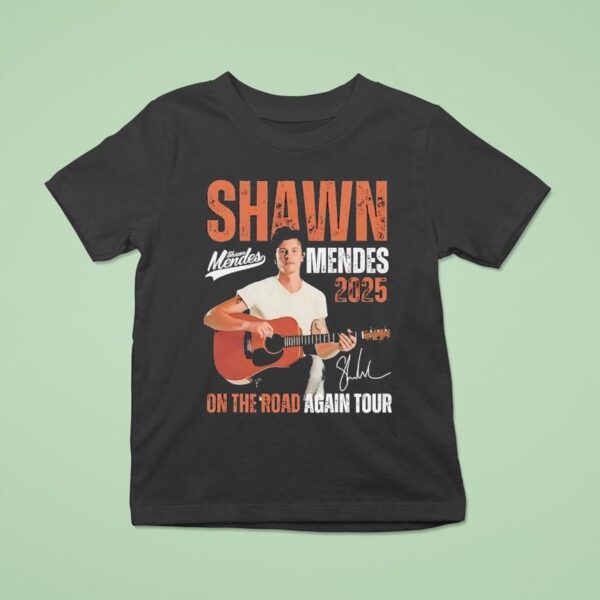 Shawn Mendes On The Road Again Tour Signature T Shirt