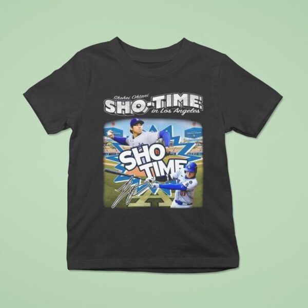 Shohei Ohtani Sho Time In Los Angeles Dodgers Walk It Off T Shirt