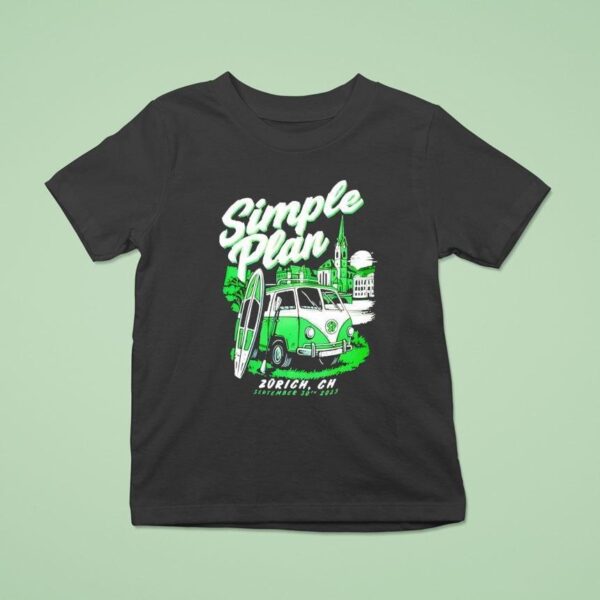 Simple Plan Zurich Ch September Concer T Shirt