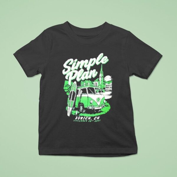 Simple Plan Zurich Ch September T Shirt