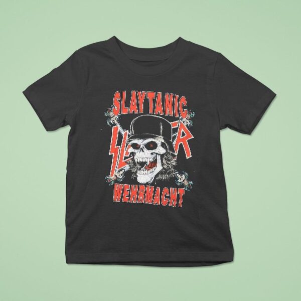 Slayer Slaytanic Wehrmacht Metal Band Retro T Shirt