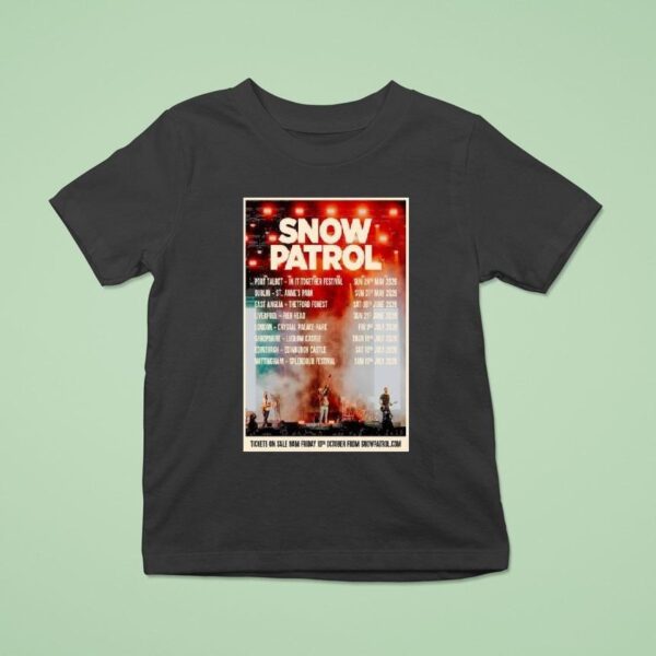 Snow Patrol Uk Ireland Tour T Shirt