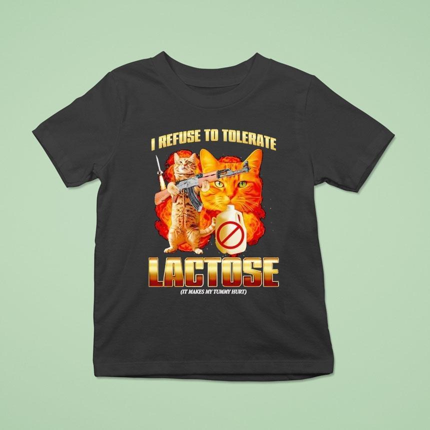 Soldier Cat I Refuse To Tolerate Lactose It Makes My Tummy Hur T Shirt Soldier Cat I Refuse To Tolerate Lactose It Makes My Tummy Hur T Shirt