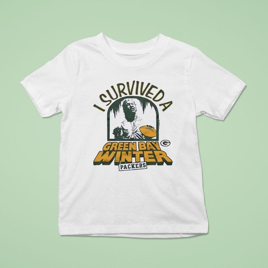 Star Wars X Green Bay Packers I Surviveda Green Bay Winter Packers T Shirt Star Wars X Green Bay Packers I Surviveda Green Bay Winter Packers T Shirt