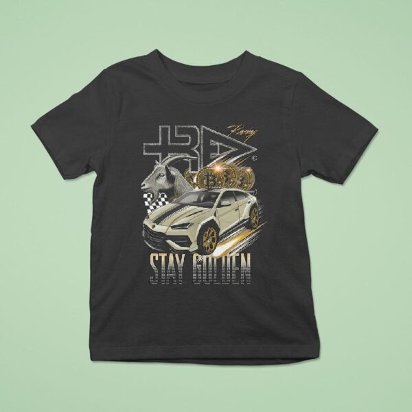 Stay Golden Racing Lambo And Crypto Edition T Shirt