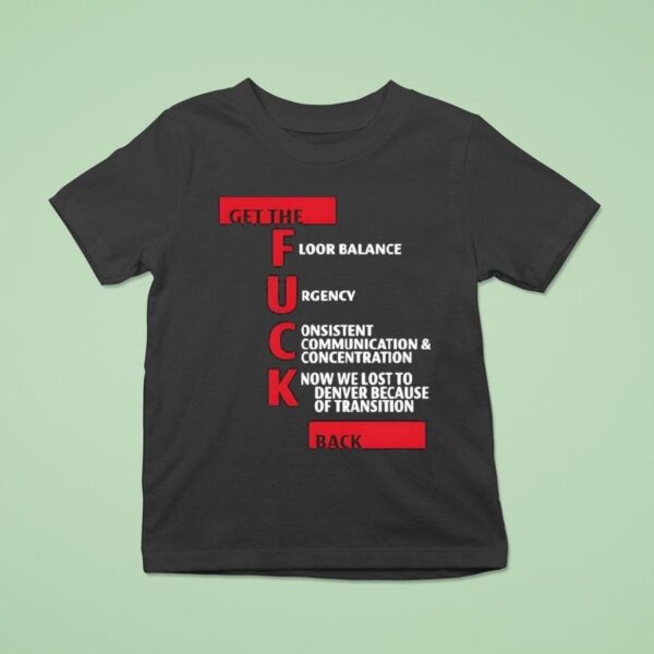 Steve Kerr Get The Fuck Back T Shirt