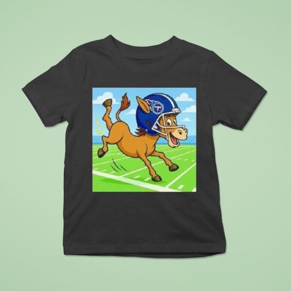 T Rac Mascot Tennessee Titans Football T Shirt