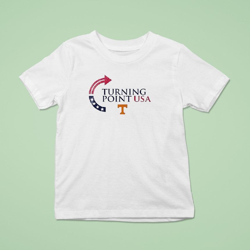 Tennessee Volunrs The University Of Tennessee X Turning Point Usa Logo T Shirt Tennessee Volunrs The University Of Tennessee X Turning Point Usa Logo T Shirt