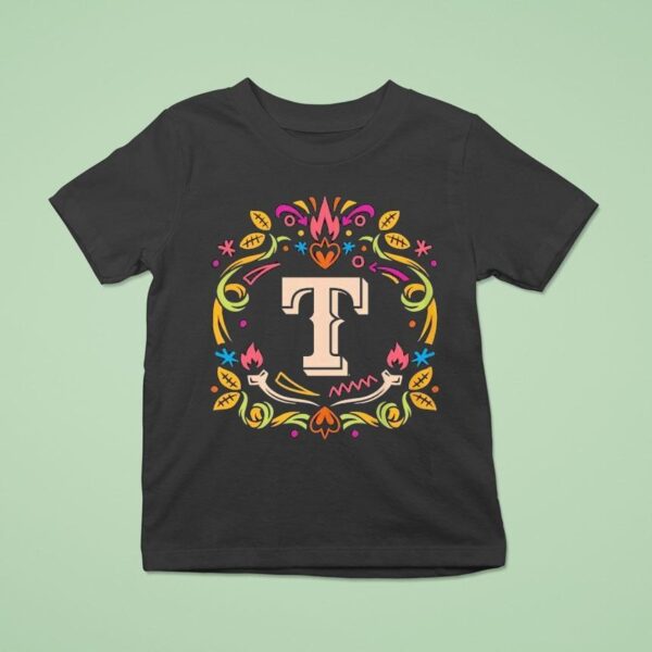 Texas Rangers Da De Los Muertos T Shirt