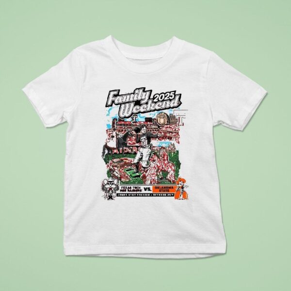 Texas Tech Red Raiders Vs Oklahoma State Cowboys Wreck Em Tech Family Day Gameday Weekend T Shirt