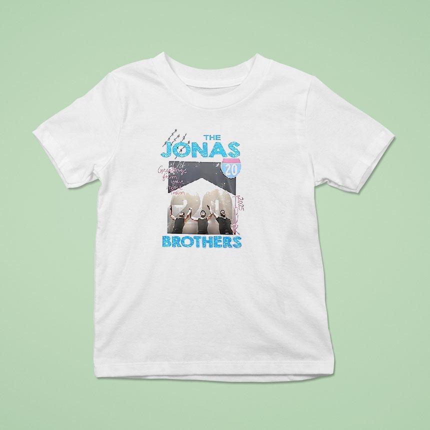 The Jonas Brothers Greetings From Your Hometown Tour Signature T Shirt The Jonas Brothers Greetings From Your Hometown Tour Signature T Shirt