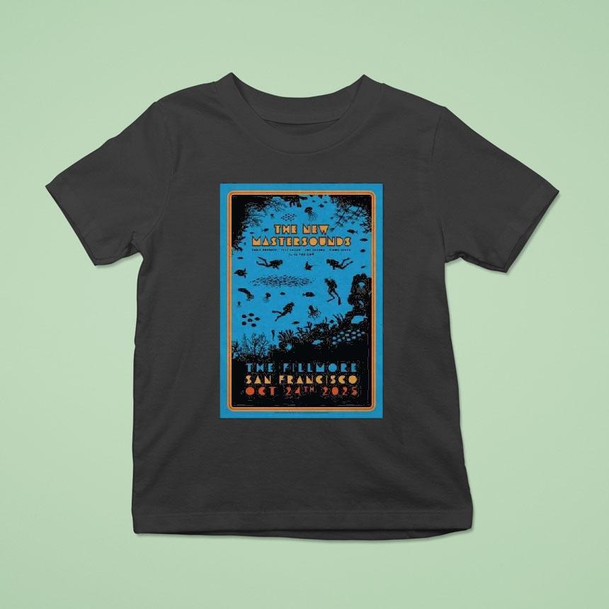 The New Mastersounds San Francisco October T Shirt The New Mastersounds San Francisco October T Shirt