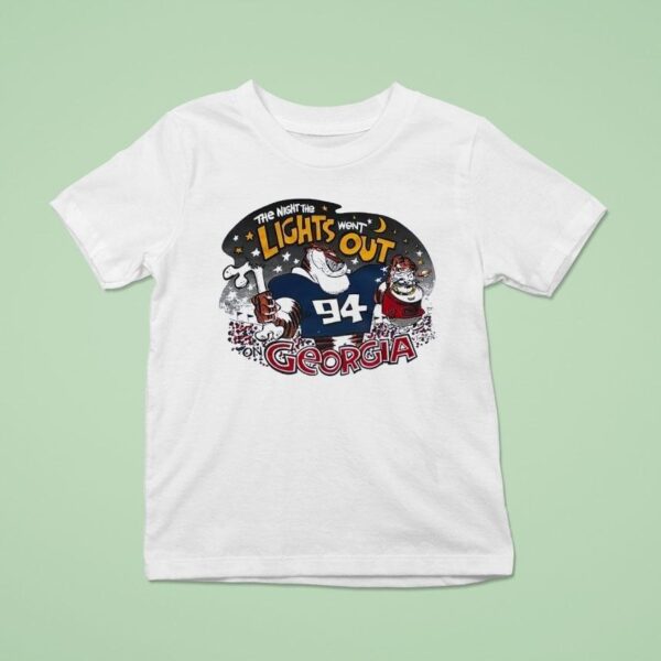 The Night The Lights Went Out Auburn Tigers Vs Georgia Bulldogs T Shirt