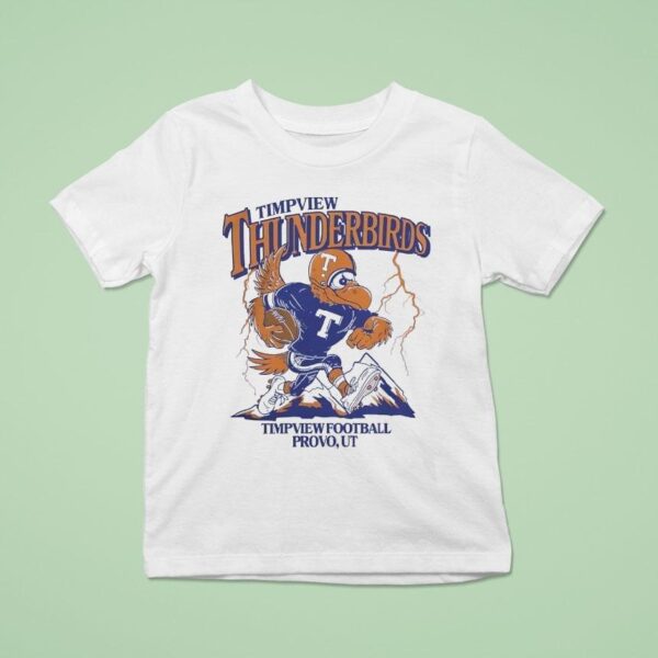 Timpview Thunderbirds Football Mascot Lightning T Shirt